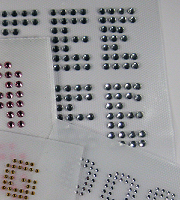 Alphabet sheet large rhinestones